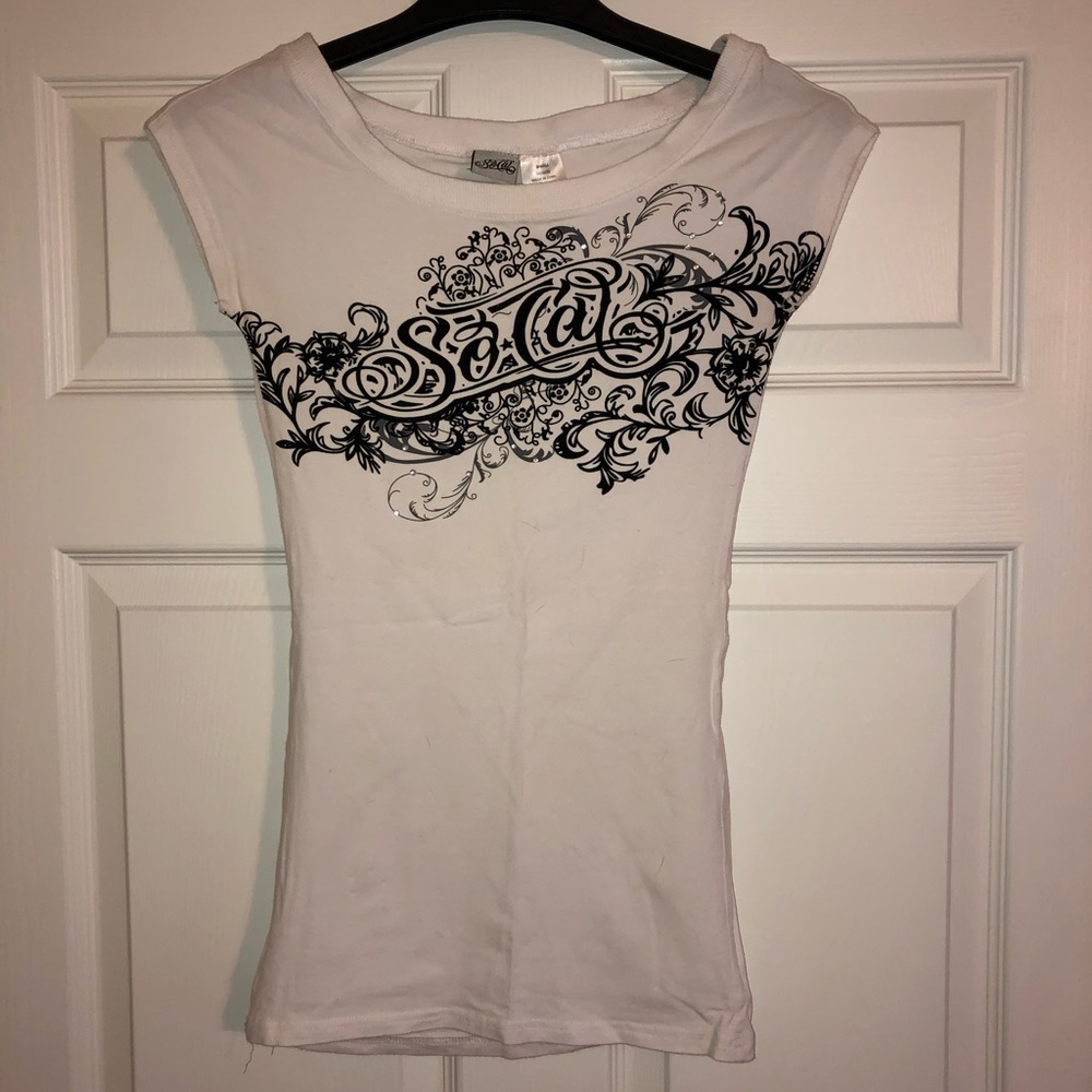 So Cal swoop neck tee